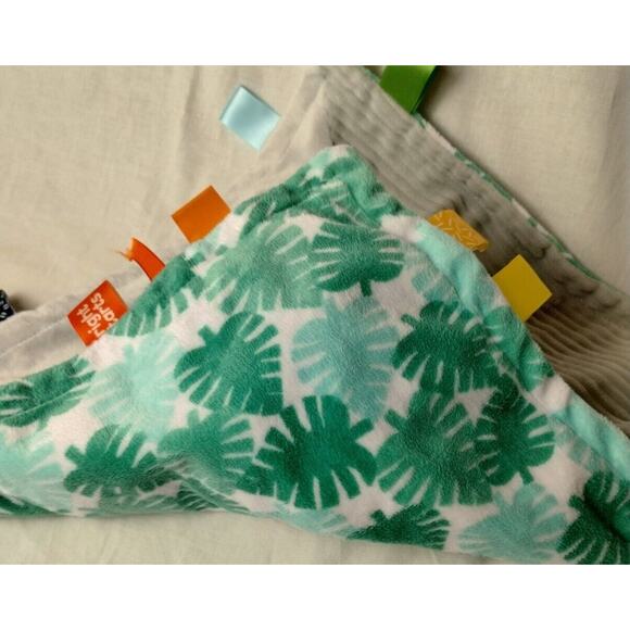 Bright Start Elephant Lovey Baby Security Blanket Infant Plush Grey Soft Palm - Picture 4 of 6